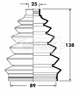 Bellow, drive shaft Borg & Beck BCB6088