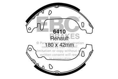 Комплект тормозных колодок EBC Brakes 6410 для RENAULT 9