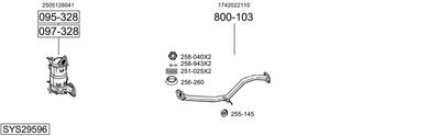 ABGASANLAGE BOSAL SYS29596