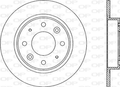 Тормозной диск OPEN PARTS BDA1774.10 для KIA CLARUS