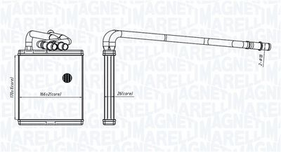 MAGNETI MARELLI Wärmetauscher, Innenraumheizung