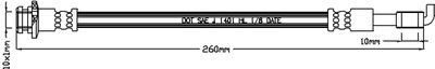 Brake Hose JURATEK JBH1225L