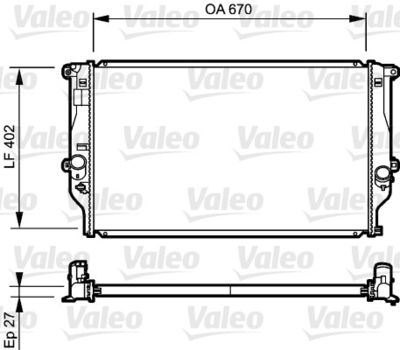 VALEO 735216 Крышка радиатора  для TOYOTA RAV 4 (Тойота Рав 4)