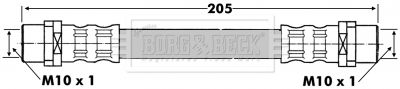 спирачен маркуч BORG & BECK BBH6634