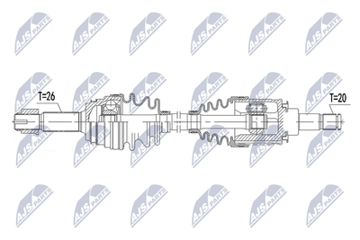 Приводной вал NTY NPW-TY-141 для TOYOTA RAV 4