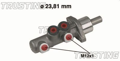 Главный тормозной цилиндр TRUSTING PF276 для AUDI A6