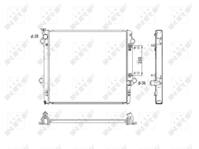 Радиатор, охлаждение двигателя WILMINK GROUP WG1722418 для TOYOTA LAND CRUISER PRADO