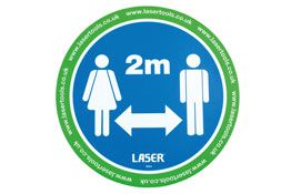 Laser Tools Laser Tools Floor Sticker 2m Distancing 6pc