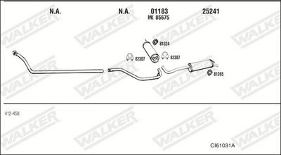 Изпускателна система WALKER CI61031A