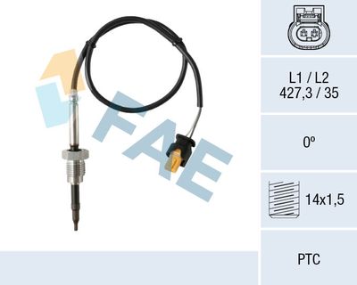 czujnik, temperatura spalin FAE 68023