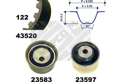 23520 MAPCO Комплект ремня ГРМ