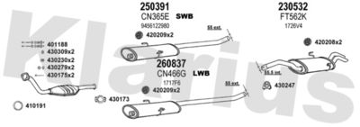 Układ wydechowy KLARIUS 630643E