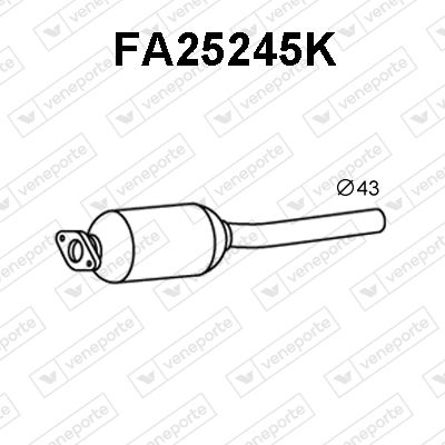 Катализатор VENEPORTE FA25245K для LANCIA Y