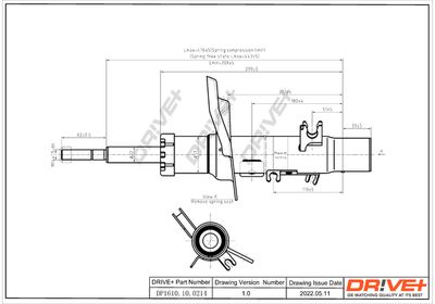 Амортизатор Dr!ve+ DP1610.10.0214 для CITROËN DS3