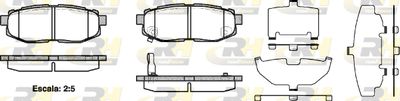 Комплект тормозных колодок, дисковый тормоз ROADHOUSE 21228.01 для SUBARU TRIBECA