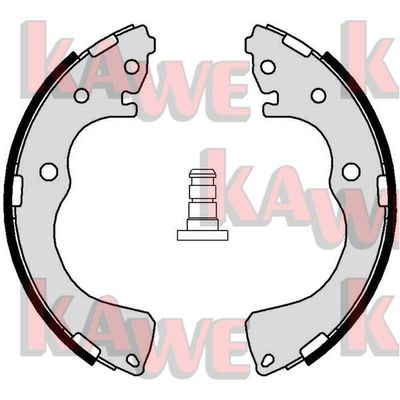 Комплект тормозных колодок KAWE 01024 для MAZDA MPV