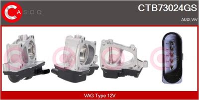 Hrdlo škrticí klapky CASCO CTB73024GS