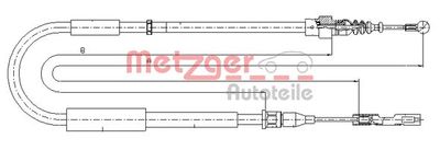 METZGER 10.7514 Трос ручного тормоза  для AUDI A2 (Ауди А2)