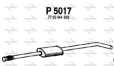 FENNO P5017 Глушитель выхлопных газов  для RENAULT MEGANE I Classic (LA0/1_) 1.6 i (LA0L)