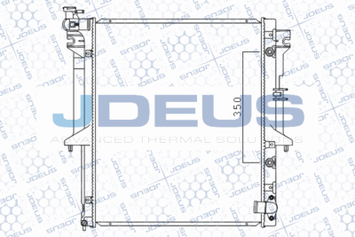 Радиатор, охлаждение двигателя JDEUS M-0180490 для MITSUBISHI L200