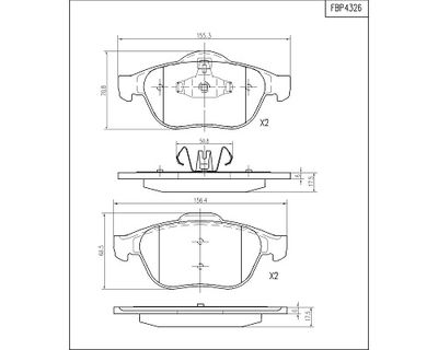 FI.BA FBP4326 Тормозные колодки и сигнализаторы для RENAULT SCÉNIC II (JM0/1_) 1.9 dCi (JM0G, JM12, JM1G, JM2C) FI.BA FBP4326 Тормозные колодки и сигнализаторы для RENAULT SCÉNIC II (JM0/1_) 1.9 dCi (JM0G, JM12, JM1G, JM2C)