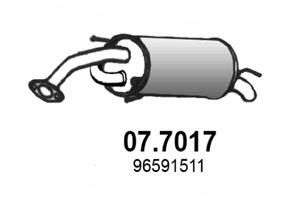 Глушитель выхлопных газов конечный ASSO 07.7017 для CHEVROLET MATIZ