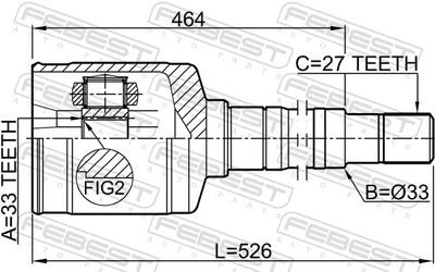 Joint Kit, drive shaft 0211-T31RH