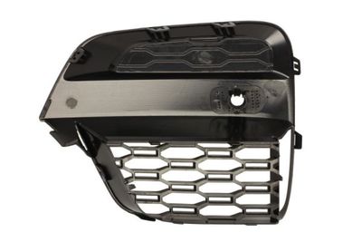 Voorbumper afdekking Voor Rechts (met parkeersensor gaten, plastic, zwart glanzend, M-PAKIET) past: BMW X3 G01, X4 G02 10.17-07.21