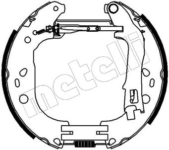 METELLI 51-0226 Тормозные колодки барабанные  для FIAT ALBEA (Фиат Албеа)
