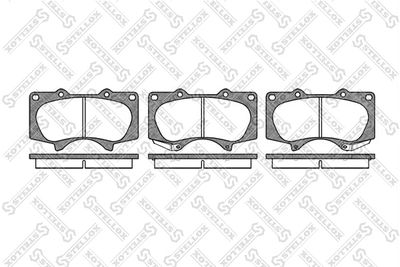Комплект тормозных колодок, дисковый тормоз STELLOX 999 000L-SX для MITSUBISHI PAJERO