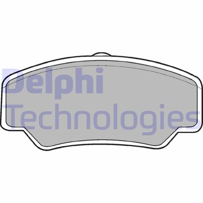 Комплект тормозных колодок, дисковый тормоз DELPHI LP488 для FORD P100
