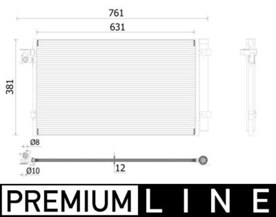 CONDENSATOR CLIMATIZARE MAHLE AC896000P