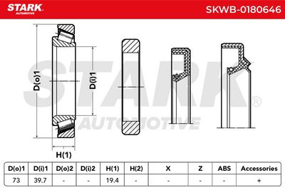 комплект колесен лагер STARK SKWB-0180646