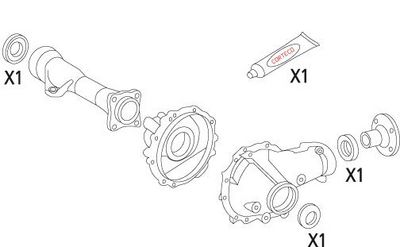 CORTECO Dichtungssatz, Differential