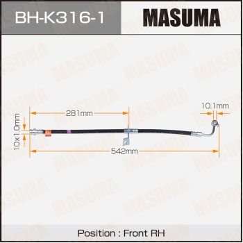 Тормозной шланг MASUMA BH-K316-1 для KIA OPTIMA