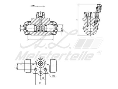 спирачно цилиндърче на колелото A.Z. Meisterteile AZMT-44-111-1130