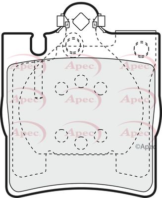 Brake Pad Set APEC PAD1080