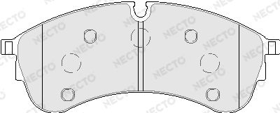 FD7784V NECTO Комплект тормозных колодок, дисковый тормоз