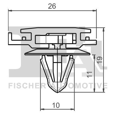 Clip, listwa ochronna FA1 22-40023.5
