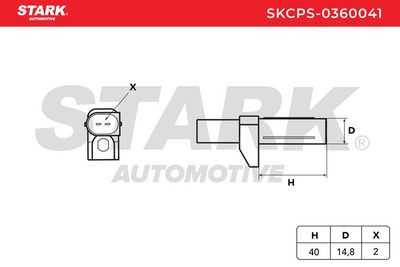 импулсен датчик, колянов вал STARK SKCPS-0360041