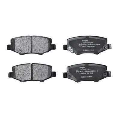 BREMSBELAGSATZ SCHEIBENBREMSE DELPHI LP2172 1