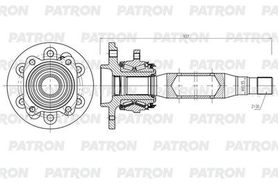 Приводной вал PATRON PDS0566 для MERCEDES-BENZ SPRINTER