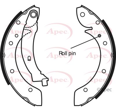 Brake Shoe Set APEC SHU559