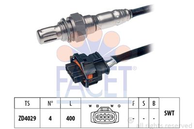 FACET 10.7343 Лямбда-зонд  для ALFA ROMEO 159 (939_) 1.8 MPI (939AXL1A)