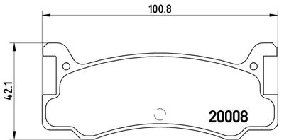 Комплект тормозных колодок, дисковый тормоз BREMBO P 49 005 для DAIHATSU GRAN