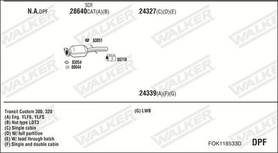 SISTEM DE ESAPAMENT WALKER FOK118533D