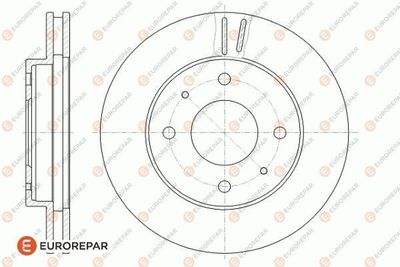 EUROREPAR 1618885380 Тормозные диски EUROREPAR для MITSUBISHI SPACE