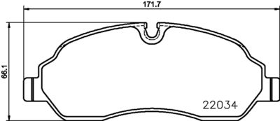 Комплект тормозных колодок, дисковый тормоз 8DB 355 021-571