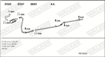 SISTEM DE ESAPAMENT WALKER RE10033