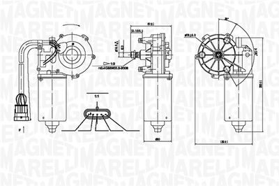 Motor stěračů MAGNETI MARELLI 064361200010